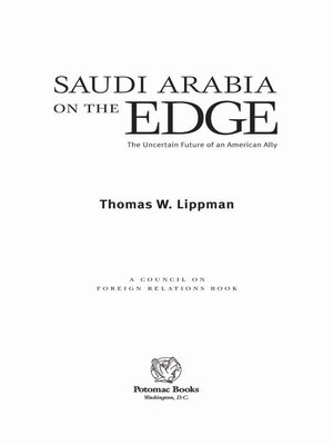 cover image of Saudi Arabia on the Edge